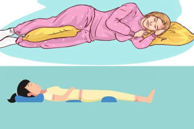 Lựa chọn tư thế ngủ phù hợp sẽ tránh bị đau cột sống lưng khi nằm 
